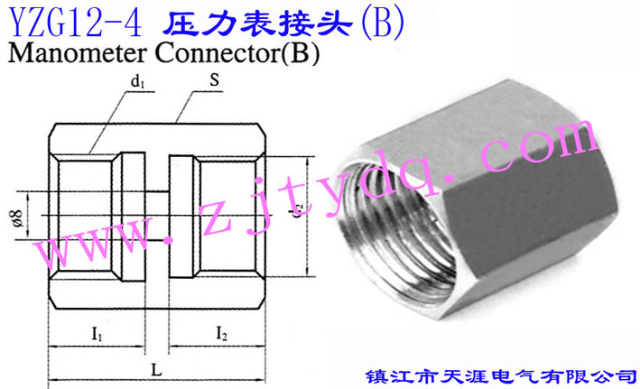YZG12-4 ���������^(B)Manometer Connector B