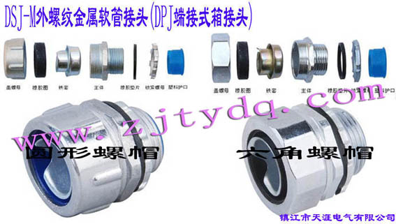 DSJ-M外螺紋金屬軟管接頭(DPJ端接式箱接頭)DSJ-M(DPJ) Male Connector